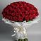 Букет 101 Красная роза Блэк Мэджик в Сосновское