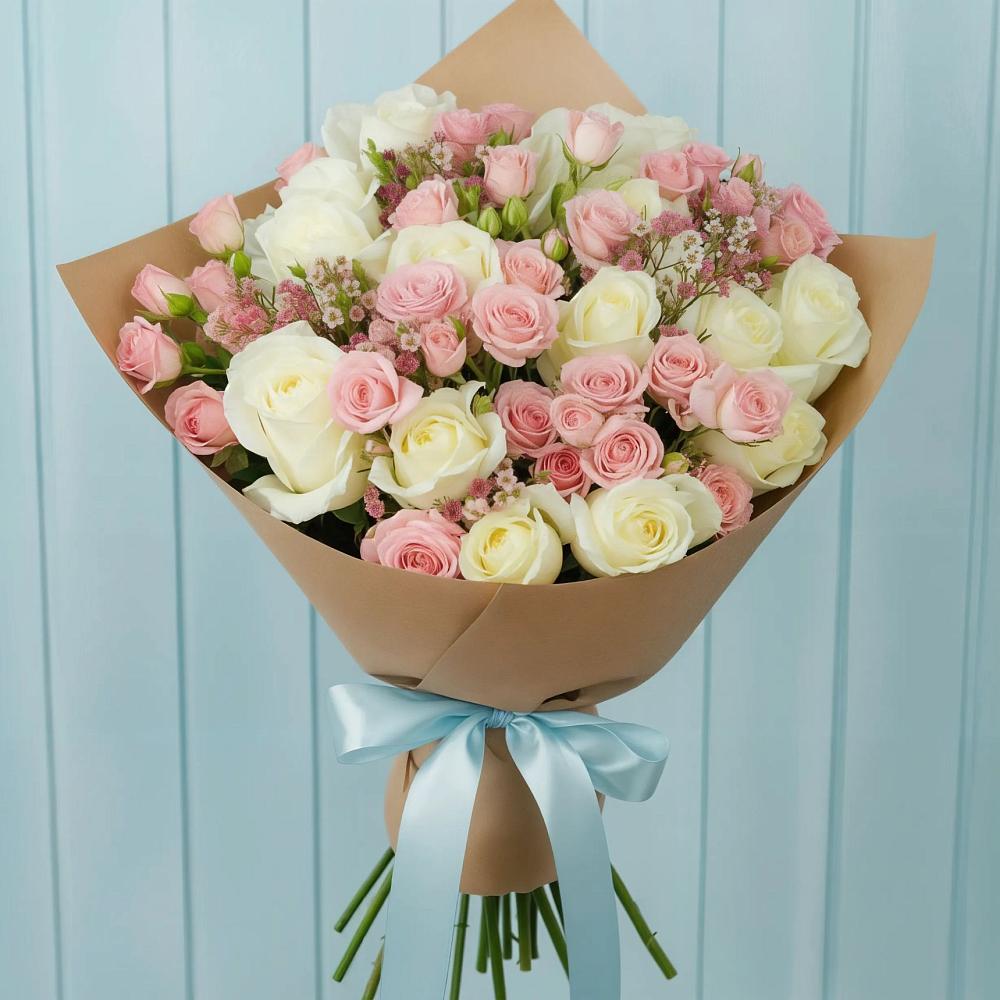 Букет цветов из: Розы в Сосновское
