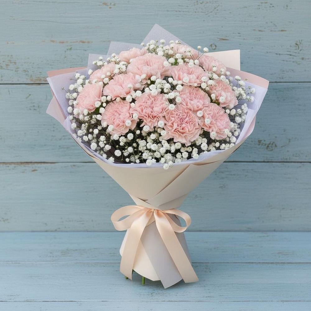 Букет цветов из: Гвоздики в Сосновское