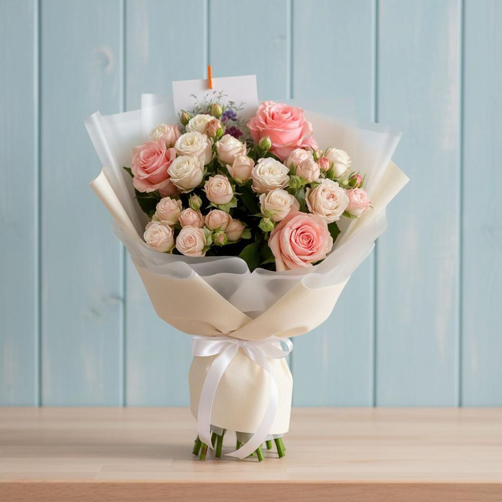 Букет цветов из: Розы в Сосновское