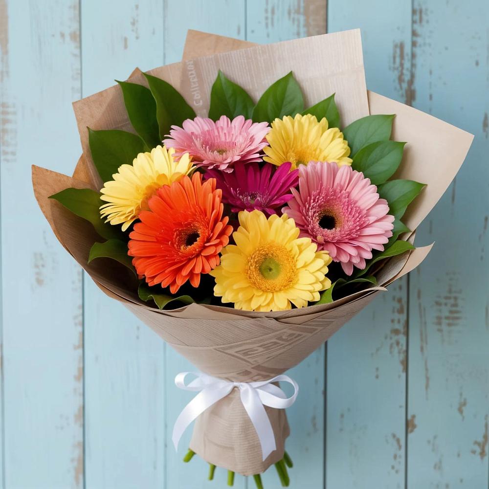 Букет цветов из: Герберы в Сосновское