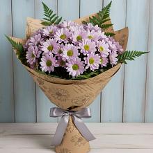 Букет цветов из:  Хризантемы #REPLACE_PRED# Сосновское
