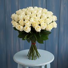 Букет 51 Белая роза Эдлесс Лав #REPLACE_PRED# Сосновское