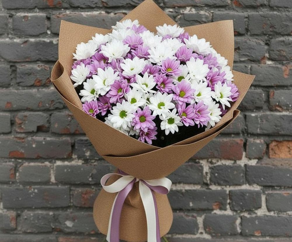Букет цветов из: Хризантемы в Сосновское