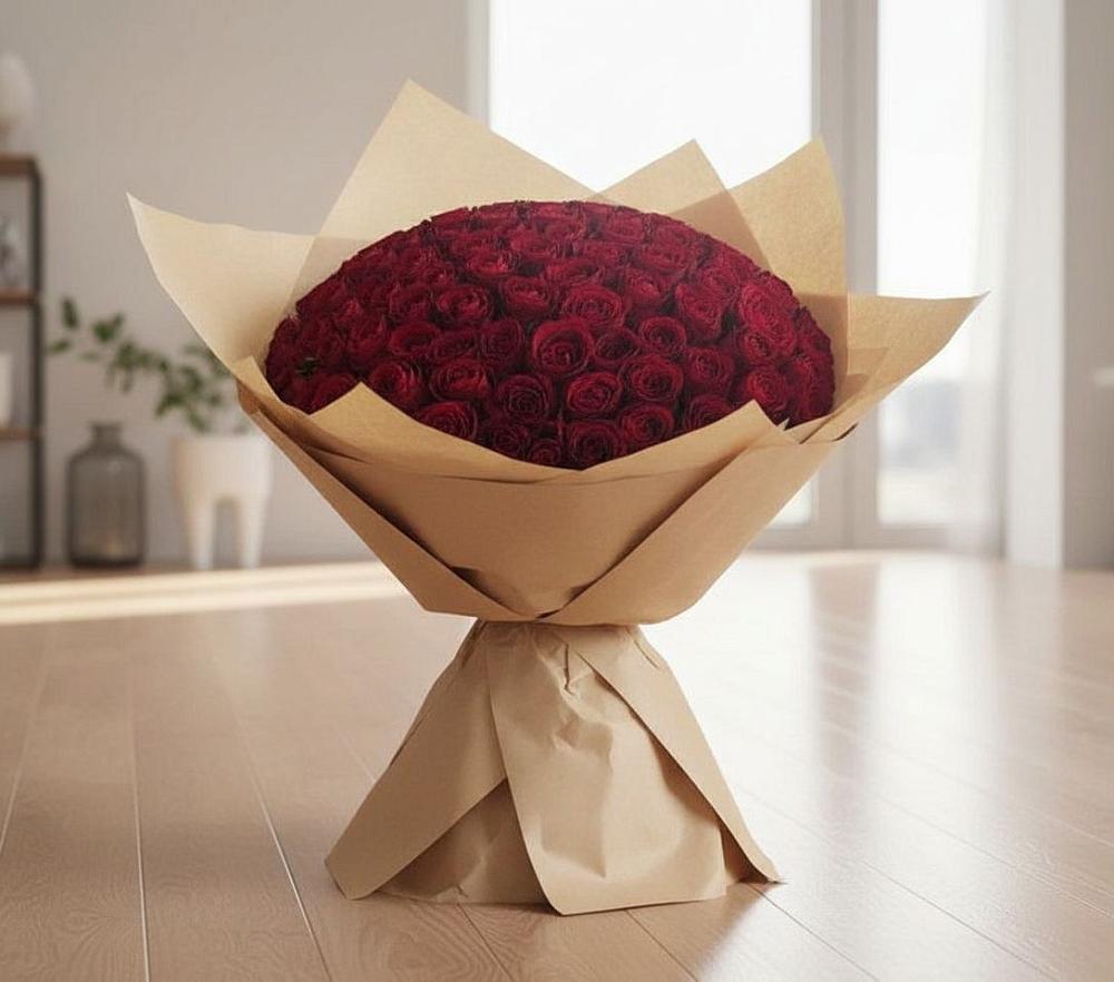 Букет 101 Красная роза в Сосновское