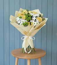 Букет цветов из:  Хризантемы и Розы #REPLACE_PRED# Сосновское