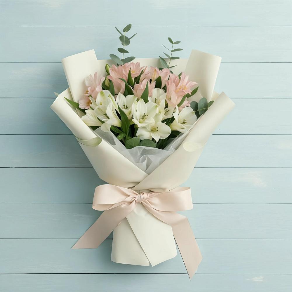 Букет цветов из: Альстромерии в Сосновское