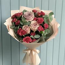 Букет цветов из:  Гвоздики и Розы в Сосновское
