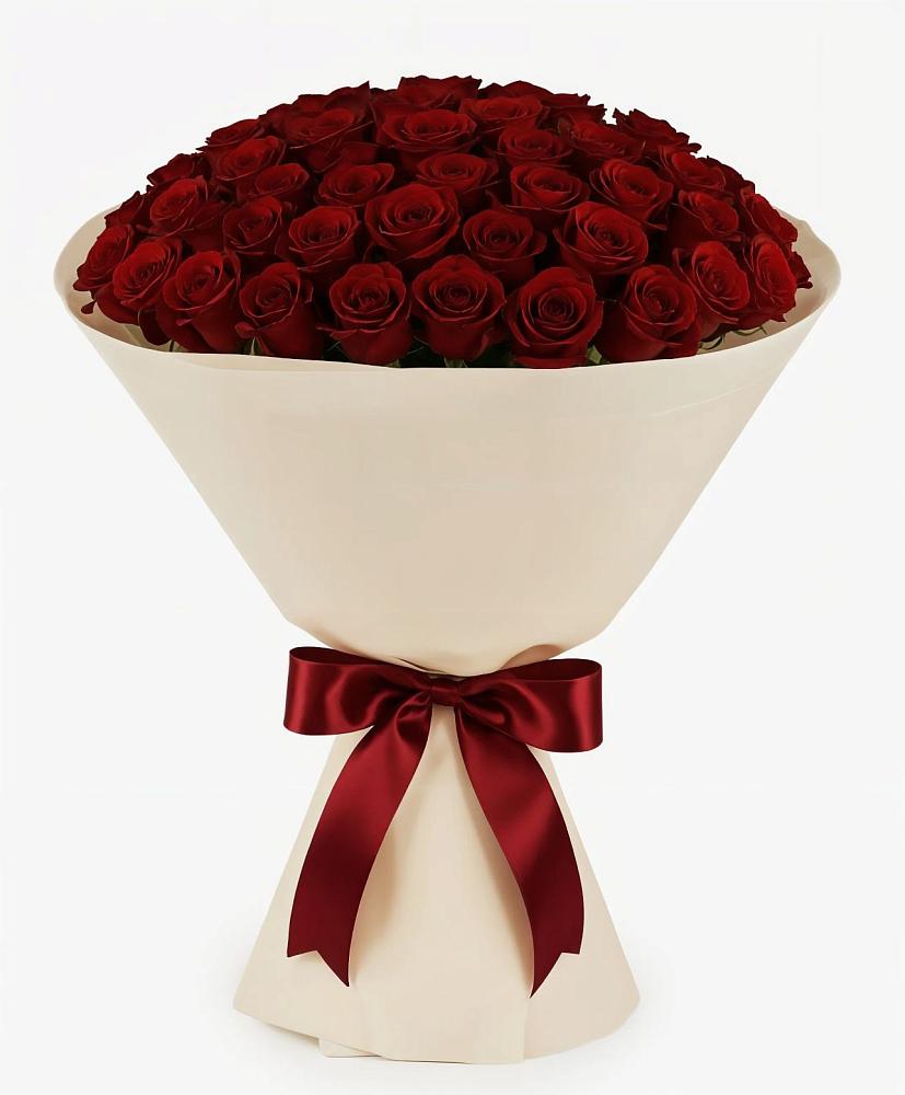 Букет 101 Бордовая роза Блэк Бакарра в Сосновское