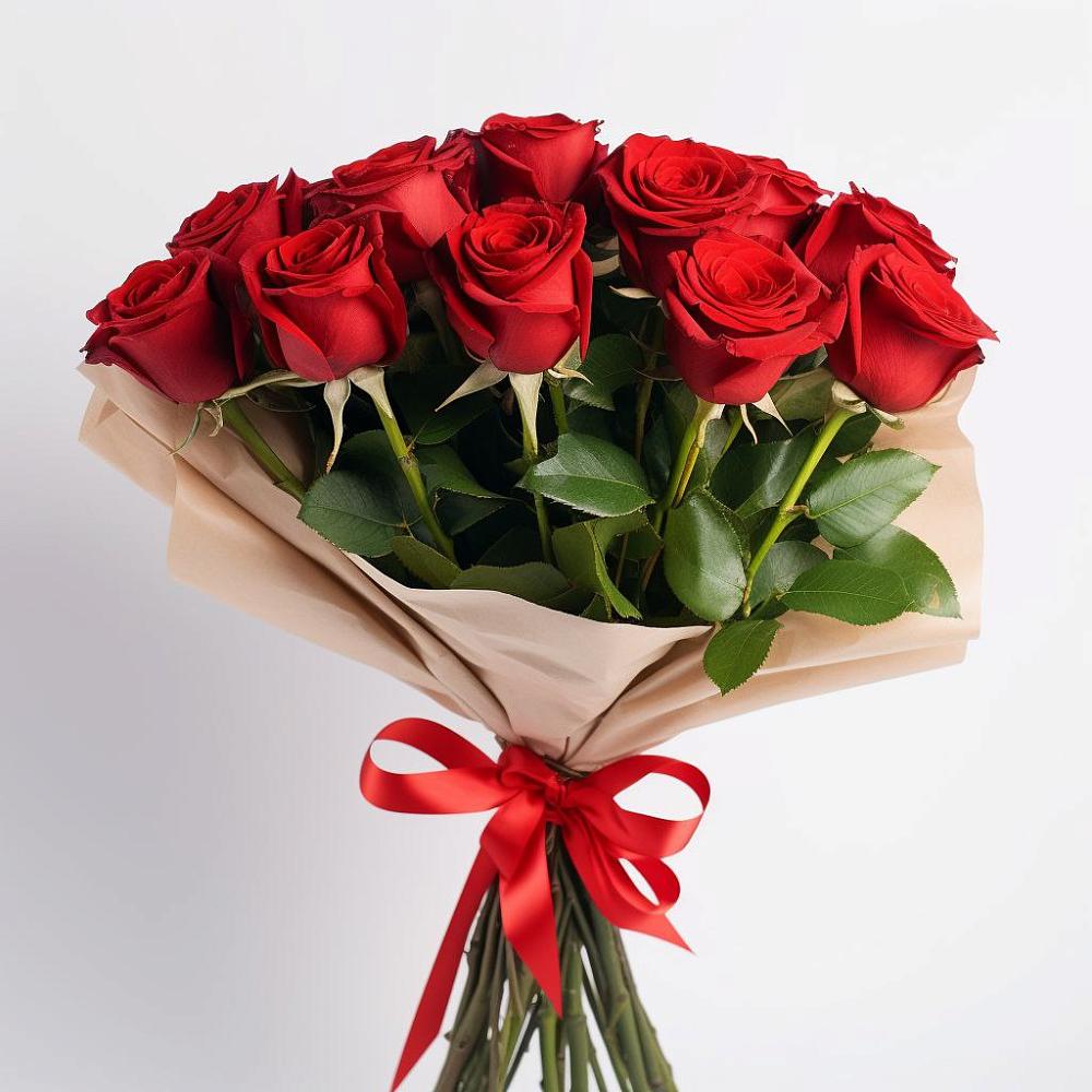Букет 11 Красных роз Эдлесс Лав в Сосновское