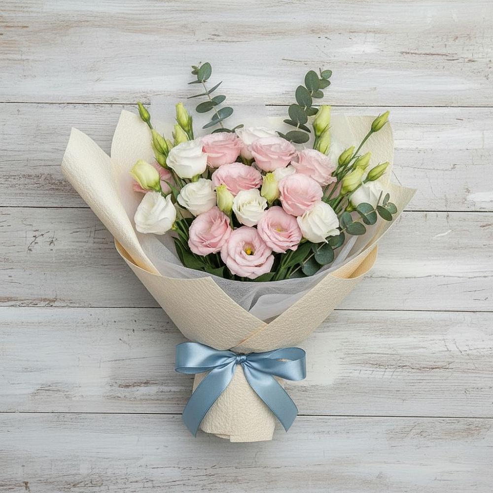 Букет цветов из: Лизиантусы в Сосновское